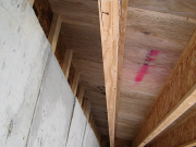 First joist always away from rim for insulation