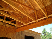 Rear deck trusses with 3 feet heel