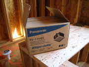 Bathroom fans are Panasonic and Energy Star Rated