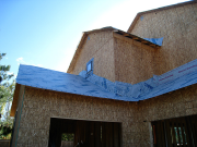 Roof dry-in with extra strength underlayment