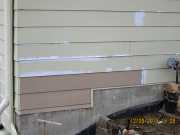 bad pieces of siding were replaced