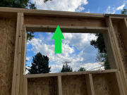 Insulation space at window header