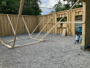 Wall bracing for setting trusses