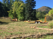 Building the well pad
