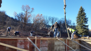 Vibrating the concrete