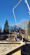 Leveling the concrete