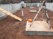 Grade prep for concrete floor in crawlspace