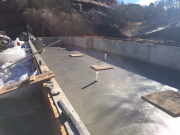 Crawlspace concrete completed