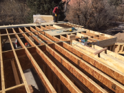 Sheathing floor over garage