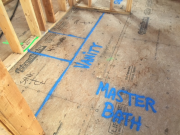Master bath plumbing layout