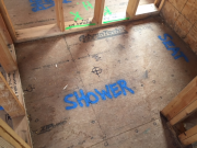Master shower layout