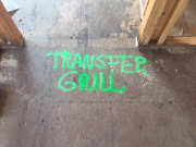 Transfer grille above the doorway at the office