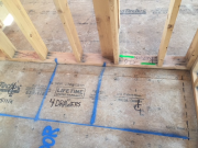 Second floor bath plumbing & HVAC layouts