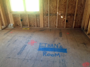 Upstairs rough wiring