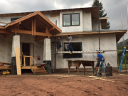 Paul, Carlos & Ed installing fascia & soffit
