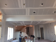 View from great room to kitchen