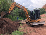 Septic tank excavation
