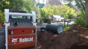 Working on street water tap