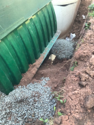 Secondary septic tank ballasts for hold down