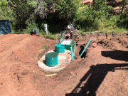 Septic dual tanks installation