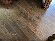 Wood floor, stained, sealed & 2 coats of finish