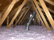 Attic insulation brought up to code