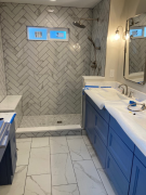 Master bath grout completed