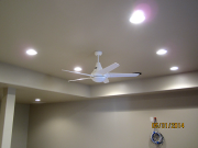 Ceiling fan & can lights are finished