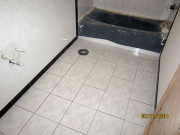 Bath floor tiles