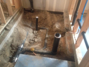New underground plumbing