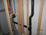 Shower valve is installed