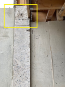 Bearing point for new beam