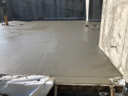 Finishing basement concrete