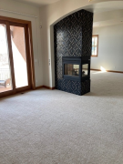 Finished carpet at master sitting room