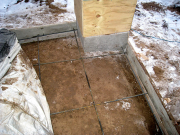 Rebars at front porch for sturdier concrete placement