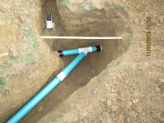 connection of existing & new septic lines