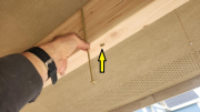 East soffit beam was bolted to each truss
