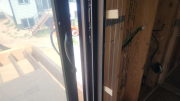 Hardware & handles are installed on sliding doors