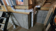 Crawlspace venting intake pipe