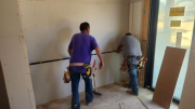 Installing drywall