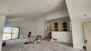 Drywall finished in kitchen