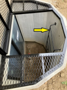 Egress cover with ladder and operable access