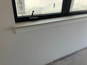 Window sills in place