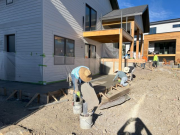 Finishing upper and lower patios