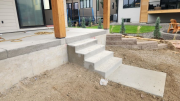 Upper patio steps & landing