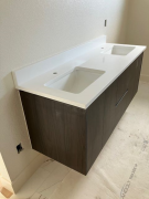 Primary bath vanity & top installed