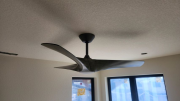 Ceiling fan in spare bedroom