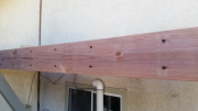 Deck multiple beams bolted together