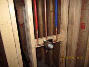 Shower valve is installed