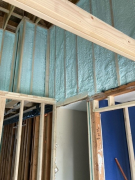 High walls to attic insulated with closed cell foam